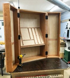 Woodworking Tool Cabinet, Woodworking Lamp, Tool Storage Cabinets, Woodworking Tools Storage, Antique Woodworking Tools, Woodworking Tools Workshop, Essential Woodworking Tools, Woodworking Storage, Best Woodworking Tools