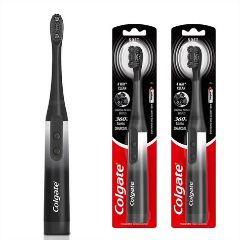 Gives you full control of your daily toothbrushing needs with just a press of a button. The ultra slim, lightweight handle design provides sonic vibrations of 20,000 strokes per minute Colgate Toothbrush, Charcoal Toothbrush, Power Toothbrush, Tongue Cleaner, Sonic Toothbrush, Oral Care Routine, Holiday Beauty, Hygiene Routine, Oral Health Care