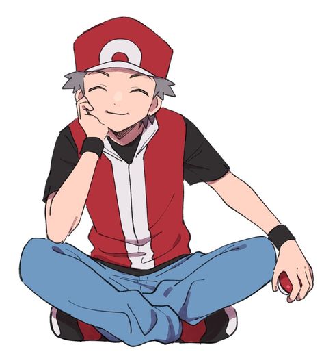 Pokemon Masters Ex Red, Red Pokemon, Pokemon Trainer Red, Trainer Red, Pokemon Team Rocket, Red Trainers, Pokemon Manga, Pokemon Stickers, Pokemon Red