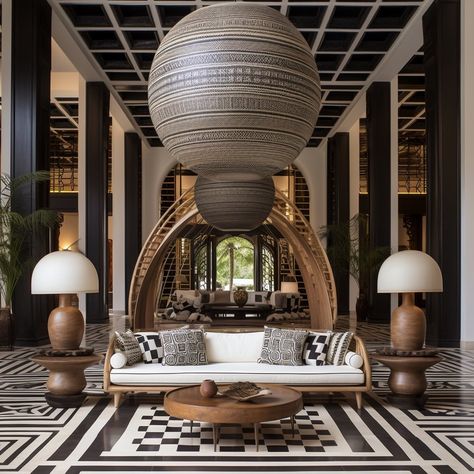 KENYA RESORT — Baptiste Bohu Interiors African Resort, Baptiste Bohu, Luxury Living Room Interior, Modern African Decor, African Interior Design, Resort Interior, African House, African Inspired Decor, African Interior