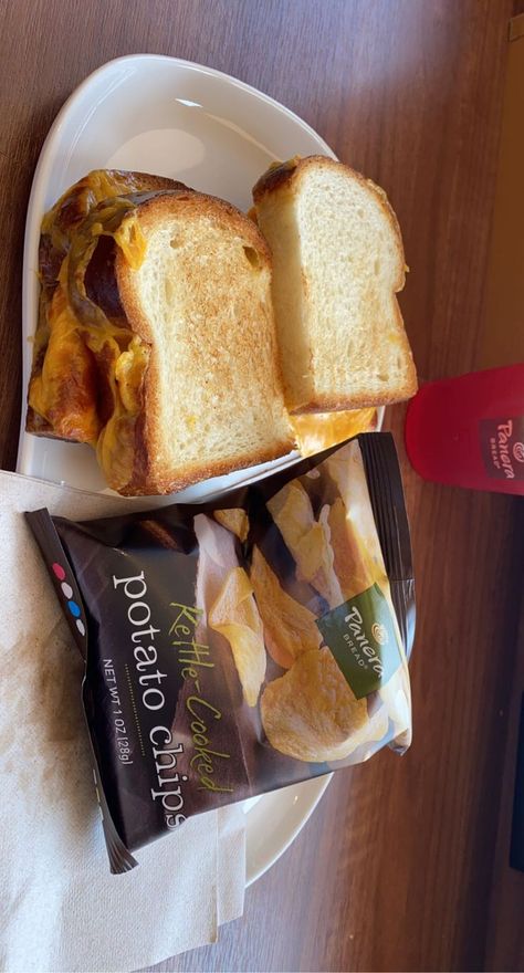 Panera Bread Grilled Cheese, Panera Grilled Cheese, Sandwich With Chips, Panera Bread, Breakfast Sandwich, Nails Coffin, Grilled Cheese, Potato Chips, Food Cravings