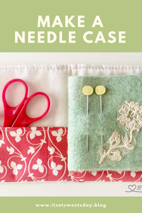 Needle Book Tutorial, Scissor Case Pattern, Felt Sewing Kit, Needle Keeper, Sewing Case, Cloth Book, Needle Books, Christmas Gift Exchange, Needle Kit