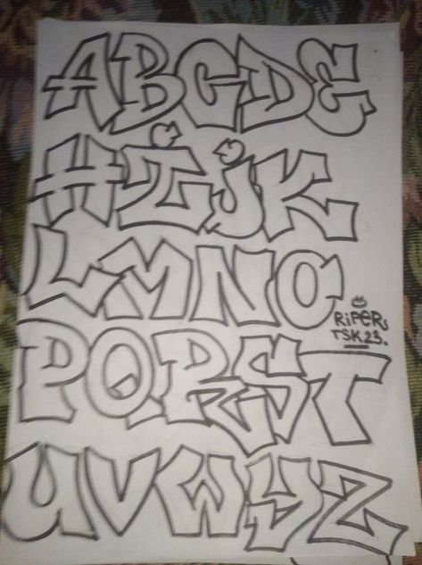 GRAFFITI ALPHABET Abc Fonts Graffiti, Grafitti Tags Alphabet, Piece Letters Graffiti, Freestyle Lettering Alphabet, A In Graffiti Letter, Pretty Graffiti Letters, Freestyle Graffiti Alphabet, Graffiti Abc Alphabet, Cool Lettering Fonts Alphabet Graffiti