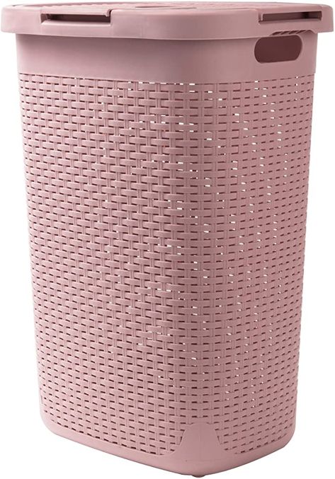 Pink Hamper, Pink Laundry, Wicker Laundry Hamper, Kid Laundry, Laundry Hampers, Dirty Clothes Storage, Laundry Bin, Laundry Sorter, Clothes Hamper