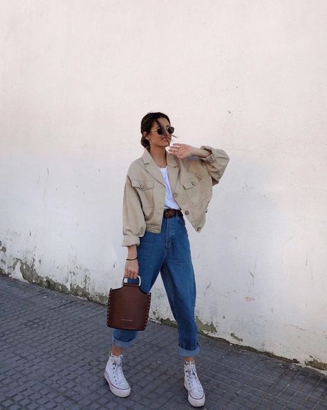 Fesyen Korea, Converse Outfits, Populaire Outfits, Tumblr Outfits, Stil Inspiration, Sneakers Mode, Combat Boot, Ținută Casual, Modieuze Outfits