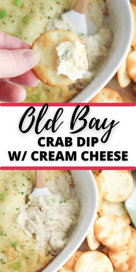 Old Bay Crab Dip with Cream Cheese is so good, you will want to have a party just so you have an excuse to make it. Seafood lovers and dip connoisseurs will both fall for this timeless and delicious dip. Old Bay Dip, Hot Maryland Crab Dip, Imitated Crab Dip, Cream Cheese Crab Dip, Old Bay Crab Dip, Dips With Cream Cheese, Crab Dip With Cream Cheese, Hot Crab Dip Recipe, Crab Dip Recipe