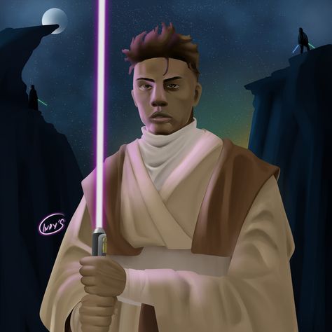 Star Wars Padawan, Mace Windu, Star Wars, Portfolio, Fan Art, Stars