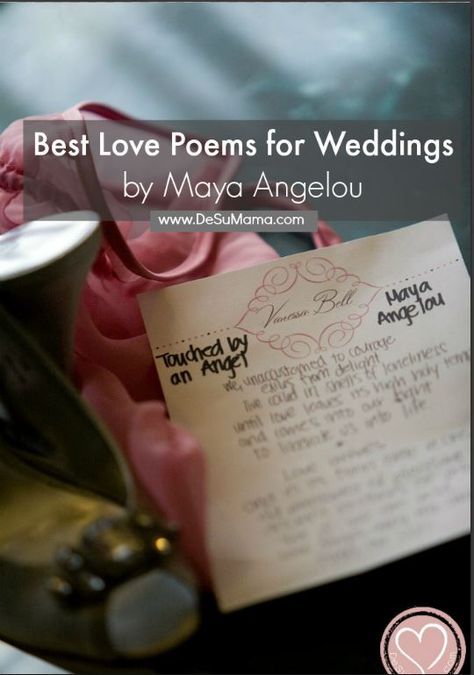 The best #love poems by Maya Angelou for weddings, including the one that was read at our ceremony and the one we would choose now, 10 years into our interracial marriage. #poem #weddingpoem #MayaAngelou Maya Angelou Love Poems, Love Poems For Weddings, Poems For Weddings, Great Love Poems, Maya Angelou Love Quotes, Gratitude Poems, Maya Angelou Poems, Marriage Poems, Best Love Poems