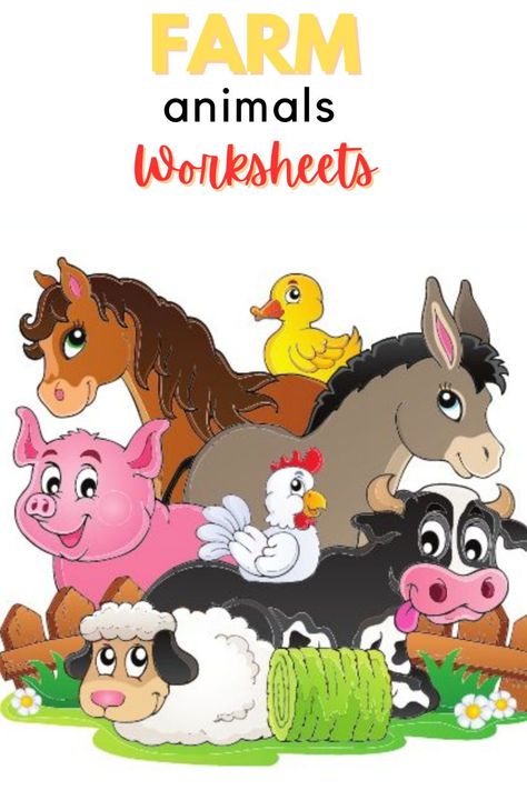 Looking for a farm animals worksheet packet for your kindergarten children? Learning about animals and teaching other concepts with that knowledge is such a fun way to get young kids engaged! They just naturally seem to flock (pun intended!) to lessons and activities that feature barnyard animals. To capitalize on that magic, you will find a printable worksheet packet that is full of all things farm animals! Farm Animal Worksheet, Learning About Animals, Animals Worksheet, Kindergarten Homeschool Curriculum, Homeschool Preschool Curriculum, Farm Animals Theme, Animal Worksheets, Alphabet Songs, Kindergarten Fun