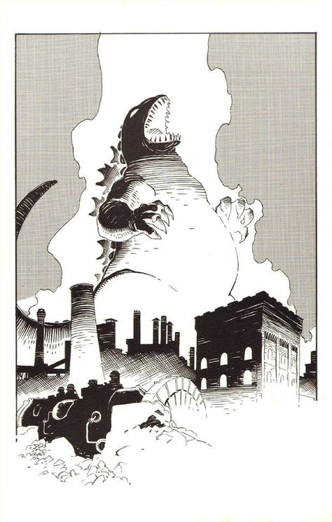 Mike Mignola Art, Mike Mignola, Kaiju Art, Bd Comics, Dark Horse Comics, Arte Sketchbook, Arte Fantasy, Comic Illustration, Comic Artist