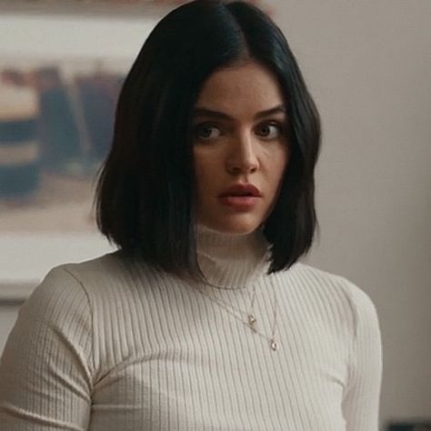 lucy hutton icon Lucy Hale Haircut, Lucy Hutton, Lucy Hale Short Hair, Deep Winter Colors, The Hating Game, Balayage Hair Dark, Beauty Hairstyles, Hair Icon, Lucy Hale