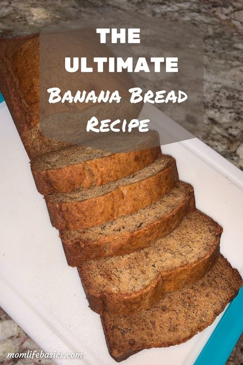 The Ultimate Banana Bread Recipe » Mom Life Basics Ultimate Banana Bread, Best Of Bridge Banana Bread, Banana Bran Bread, Bob Evans Banana Bread Recipe, Dutch Apple Bread Recipe, Dutch Apple Bread, Ultimate Banana Bread Recipe, Banana Sheet Cakes, Oopsie Bread