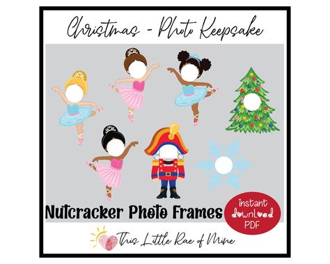 Nutcracker Ballerina, Printable Diy Crafts, Ballerina Christmas, December Winter, Document Frame, Computer Paper, School Activity, Kid Craft, Diy Crafts For Kids Easy