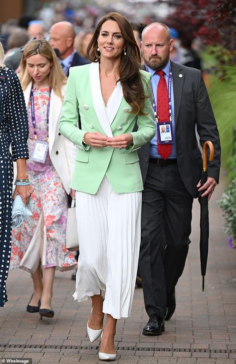 Wimbledon 2023, Duchesse Kate, Wimbledon Fashion, Tennis Whites, Balmain Blazer, Catherine The Great, Princess Kate Middleton, Catherine Middleton, Royal Engagement