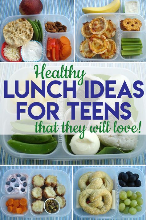 Snacks For Teenagers, Healthy Lunch Ideas For Teens, Teen Lunch Ideas, Healthy Kids Lunches, School Lunch Ideas For Teens, Healthy Lunch For Teens, Lunch Ideas For Teens, Lunchbox Snacks, Lunch Saludable