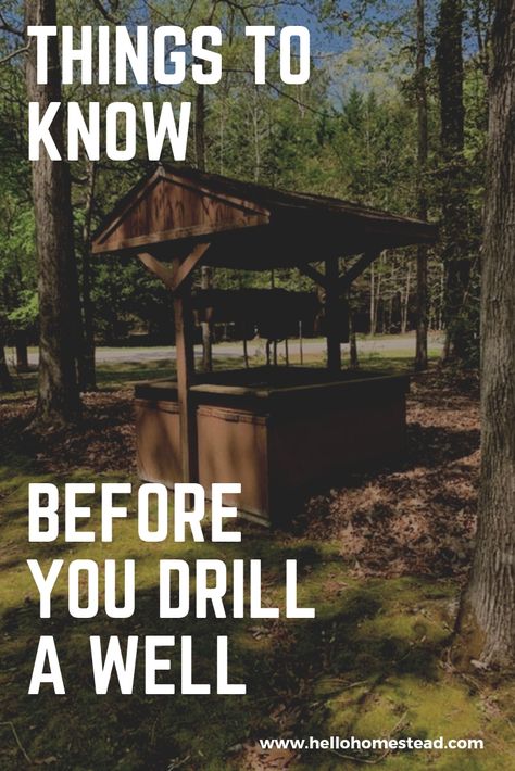 Drilling A Well, How To Drill Your Own Water Well, How To Dig Your Own Water Well, Digging A Well, How To Dig A Well, Diy Well Drilling, Water Well House, Well Water System, Artesian Well