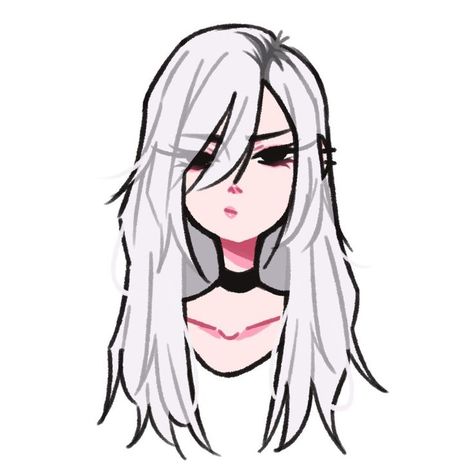 Instagram White, A Drawing, White Hair, Twitter, Hair, Anime, On Instagram, White, Black