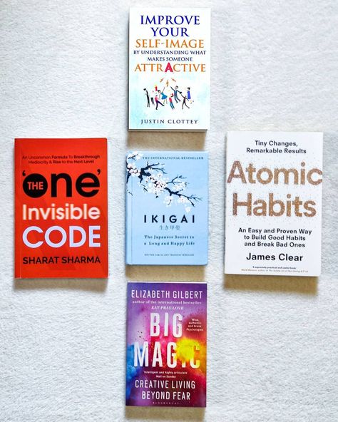 Big Magic Book, Ikigai Book, Entrepreneurship Books, Books To Read In Your 20s, Atomic Habits, Non Fiction Books, Development Books, Big Magic, Best Self Help Books