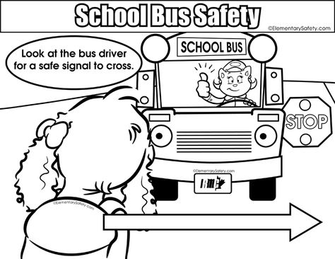 Safety Worksheets, Bus Sekolah, Kindergarten Coloring Sheets, School Bus Safety, Bus Safety, Bus Ideas, Transportation For Kids, Safety Week, Activity Sheets For Kids