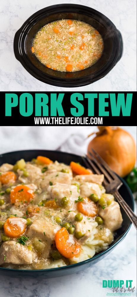 Pork Stew Crockpot, Pork Chop Stew, Pork Stew Meat Recipes, Pork Stew Meat, Beef Stews, Pork Stew Recipes, Instapot Meals, Slow Cooker Recipes Pork, Pork Entrees