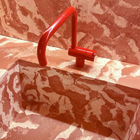 Terrazzo sink by Huguet Mallorca x Sancal Terrazzo Sink, Montana Furniture, Wall Rug, Swedish Design, Milan Design Week, Hotel Design, Beautiful Kitchens, Exhibition Design, Design Firms