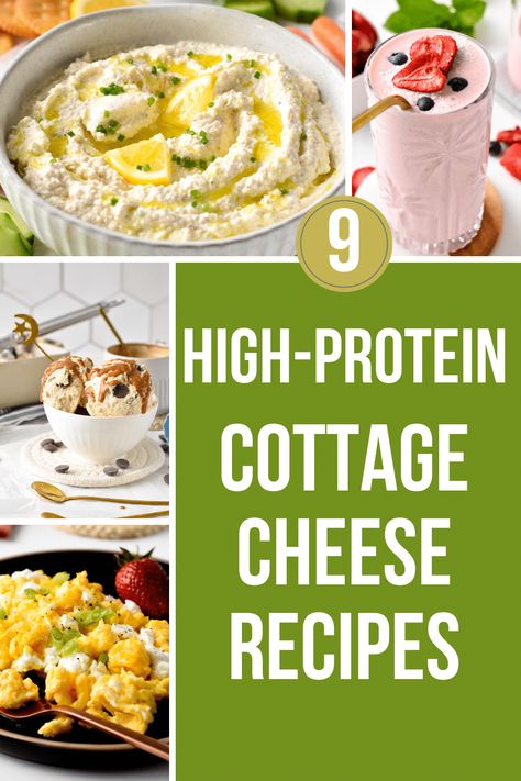 These High-protein Cottage Cheese Recipes are the best way of using this healthy ingredient in simple, delicious, and nutritious recipes. Protein Cottage Cheese, Cottage Cheese Recipes Healthy, Cottage Cheese Dips, Cottage Cheese Salad, Cottage Cheese Breakfast, Cottage Cheese Recipes, Nutritious Recipes, Protein Recipes, Bariatric Recipes