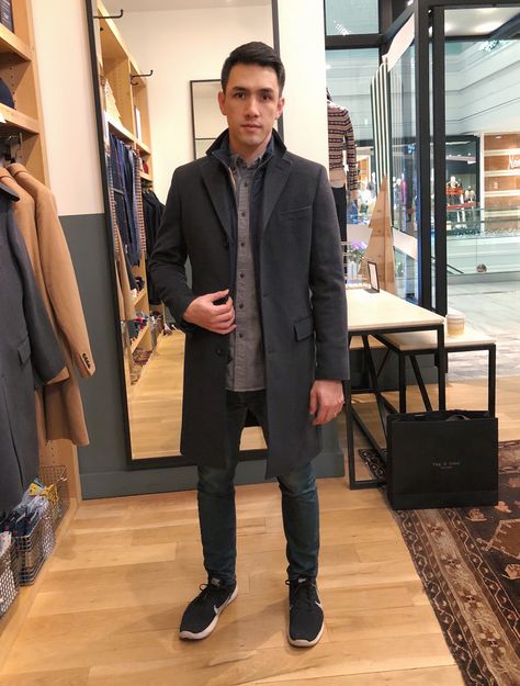 jcrew mens ludlow wool coat outerwear review guide Men’s Wool Coat Outfit, Men’s Wool Coat, Men Wool Coat, Peacoat Outfit Men, Jcrew Mens, Fashion Jeans Outfit, Coat Guide, Winter Coat Dress, Lined Flannel Shirt