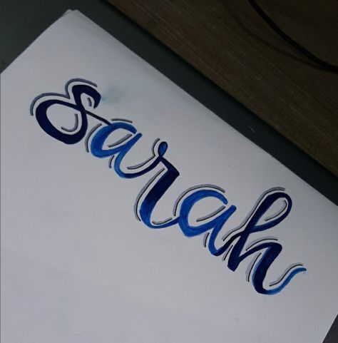 Sarah Sarah Calligraphy Name, Name Calligraphy, Fancy Writing, Faux Calligraphy, Calligraphy Name, Paper Banners, Line Drawing, Handwriting, Hand Lettering