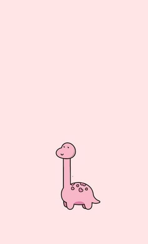 Pink Wallpaper Dinosaur, Pink Dinosaur Aesthetic, Kawaii Dinosaur Wallpaper, Pink Dino Wallpaper, Dinosaur Wallpapers, 3 Bestie, Dinosaur Drawings, Cute Backrounds, Rosa Bb