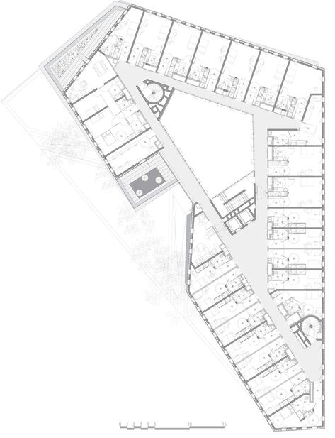 Hotel Project Architecture, Hotel Floor Plan, Hotel Floor, Plans Architecture, Hotel Plan, Architecture Concept Diagram, Hotel Architecture, Hotel Project, Apartment Plans