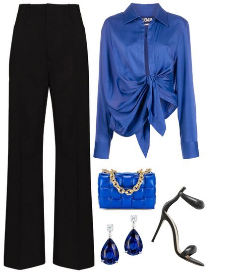 Blue Sapphire Outfit | ShopLook Modern Fall, Digital Closet, Cocktail Party, Dream Life, Date Night, Blue Sapphire, Winter Outfits, Sapphire, Style Inspiration