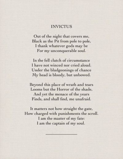 Inspiring Poetry Quotes, Invictus By William Ernest Henley, William Ernest Henley Poems, Poems About Night, Poems For The Signs, Poem Invictus, Invictus Tattoo, Invictus Poem, Night Poem