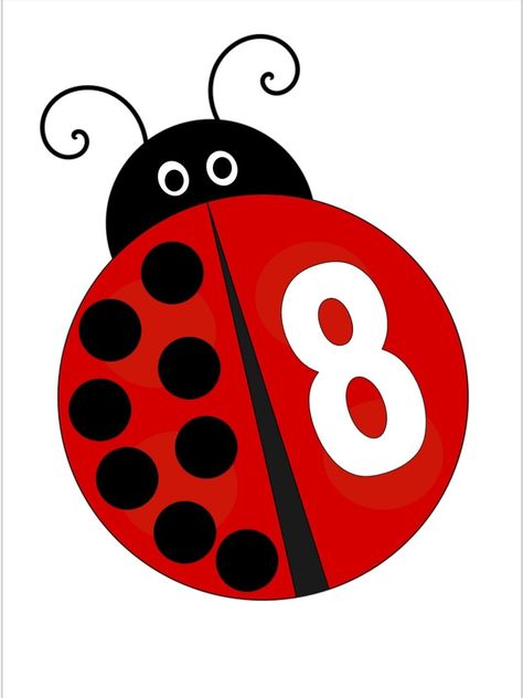 Ladybug Numbers, Ladybug Theme, Abc Coloring Pages, Classroom Birthday, Abc Coloring, Paper Background Design, Numbers Preschool, Printable Numbers, Kids Learning Activities