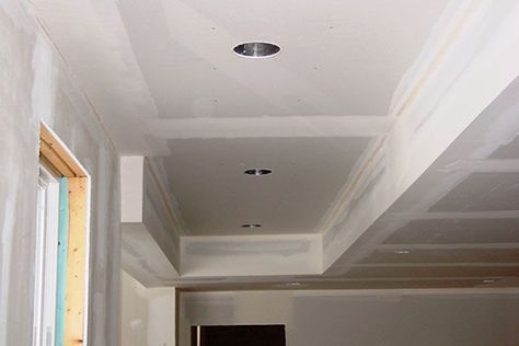 Basement ceilings: drywall or a drop ceiling? - Fine Homebuilding Drop Ceiling Basement, Basement Ceiling Painted, Basement Ceilings, Diy Insulation, Low Ceiling Basement, Hanging Drywall, Drywall Ceiling, Bar Ceilings, Drywall Repair