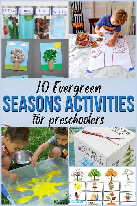 Hey there parents and teachers! With the arrival of every season, there is an opportunity for fun and learning with your little ones. That’s why we’ve put together a list of 10 evergreen season activities for preschoolers that will keep them engaged, learning, and most importantly, having a blast! Four Seasons Activities For Kids, Preschool Seasons Activities, Season Activities, Educational Activities For Preschoolers, Seasons Activities, Playbased Learning, Activities For Preschoolers, Activities For Preschool, Outside Activities