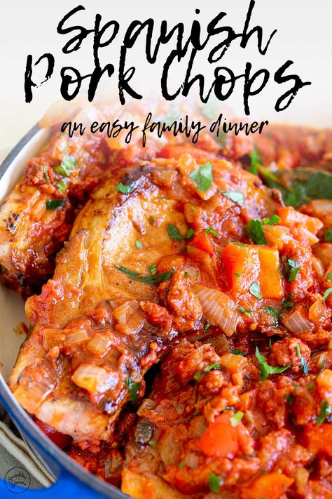 Pork Chops With Marinara Sauce, Pork Chop Spanish Rice, Mexican Pork Chop Recipes Crockpot, Pork Chop Tomato Sauce, Pork Chop And Tomato Recipes, Pork Chops And Risotto, Mexican Pork Chops And Rice, Pork Chop Recipes Spanish Style, Pork Chop Recipes With Tomatoes