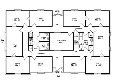 Office layout Office Building Plans, Commercial Building Plans, Office Layout Plan, Small Business Office, Block Plan, Office Floor Plan, Lawyer Office, School Building Design, Commercial Office Design