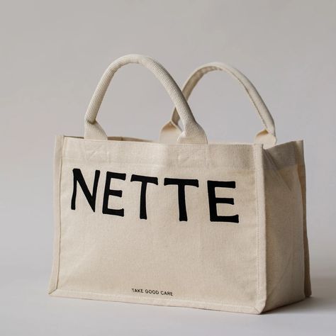 The Tote Bag – Nette Branded Tote Bags, Sacs Tote Bags, Mini Tote Bag, Eco Bag, Bag Packaging, Mini Tote, 가을 패션, Small Wallet, 로고 디자인