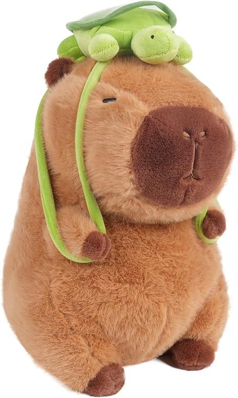 Amazon.com: EASELR WeightedPlush Cute Capybara Plush, 12inch Capybara Stuffed Animal Soft Capybara Plushies Toy Capybara Doll Pillow Birthday for Kids (with bag) : Toys & Games Capybara Plushie, Turtle Backpack, Capybara Pet, Capybara Plush, Diy Plush Dolls, Cheap Pillows, Doll Pillow, Cute Capybara, Teddy Bear Stuffed Animal