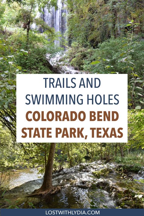 Trails, swimming holes and more in the beautiful and remote Colorado Bend State Park, Texas Camping 2023, Colorado Bend State Park, Hiking In Texas, Texas Getaways, Things To Do In Colorado, Texas Travel Guide, Texas Lakes, Explore Texas, Texas State Parks