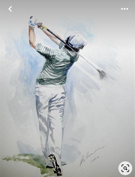 Mark Robinson, Golf Painting, Norman Rockwell Art, Sports Painting, Artist In Residence, Golf Art, Bunny Painting, Rory Mcilroy, History Painting