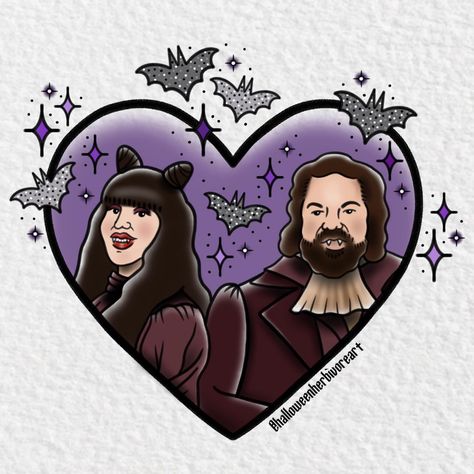 Vincent Maddox on Instagram: “I can’t wait for S4 of WWDITS tomorrow! 🖤🦇 Nadja and Laszlo are available as a tattoo ticket through the link in my bio!” Nadja And Laszlo, Tattoo Ticket, A Tattoo, Wild West, Tattoo Drawings, Art Photography, I Can, Tattoos, Canning