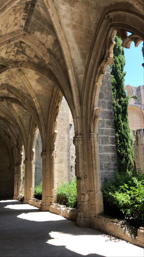 Old Monastery Aesthetic, Monastery Aesthetic, Abandoned Monastery, Medieval Monastery, Dream Place, Book Aesthetics, See Ya, English Writing, Ancient Art