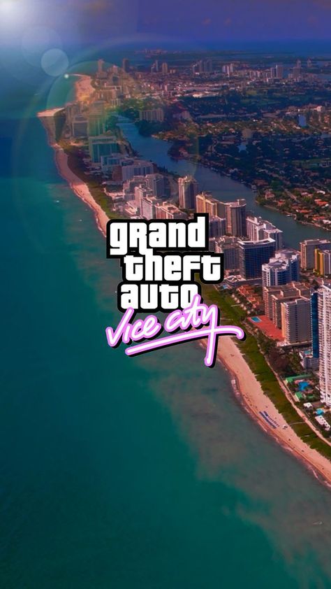 Vice City Wallpaper, Gta City, Grand Theft Auto Artwork, San Andreas Gta, Retro Games Wallpaper, Gta Vice City, Cr7 Vs Messi, Grand Theft Auto Series, Manchester City Wallpaper