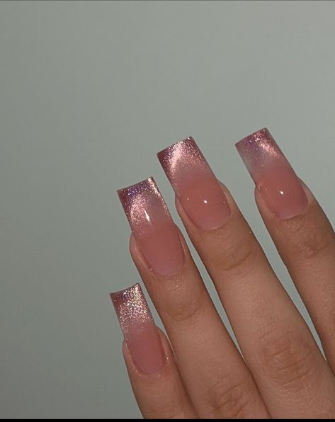 Brown Acrylic Nails, Punk Nails, Pink Ombre Nails, Minimal Nails, French Tip Acrylic Nails, Dope Nail Designs, Classy Acrylic Nails, Short Square Acrylic Nails, Pretty Gel Nails