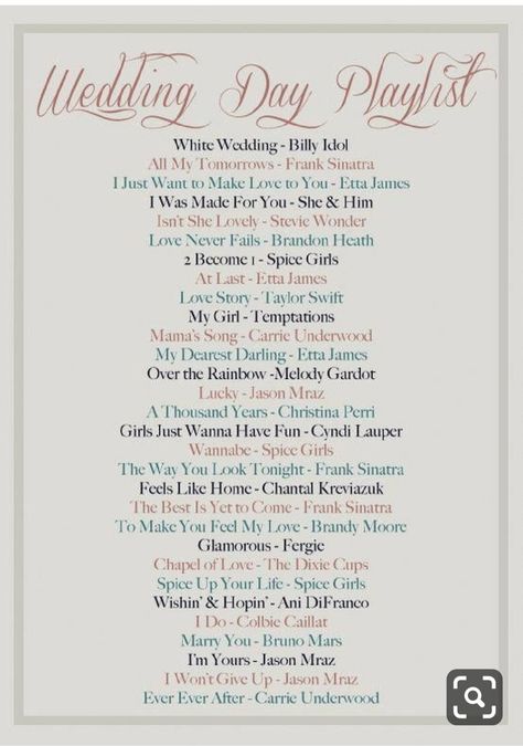 Wedding Day Playlist, Dj Playlist, Music Billboard, Wedding Music Playlist, Wedding Song List, Not Musik, Wedding Playlist, Music Playlists, Wedding Song