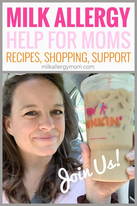 Milk Allergy Mom enjoying a dairy-free latte. Milk Allergy Recipes, Cows Milk Protein Allergy, Milk Allergy Mom, Mom Community, Dairy Free Recipes Easy, Allergy Recipes, Tree Nut Allergy, Dairy Allergy, Allergen Free Recipes