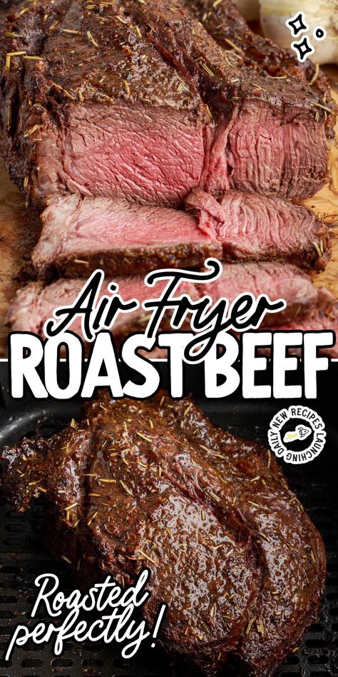 Air Fry Beef Roast, Bottom Round Roast Air Fryer, Roast In An Air Fryer, Beef Sirloin Tip Roast Air Fryer, Airfryer Roast Beef Recipes, Beef Bottom Round Roast Recipes Air Fryer, Eye Of Round Roast Air Fryer, Air Fryer Beef Roast Recipes, Ninja Air Fryer Pot Roast Recipes