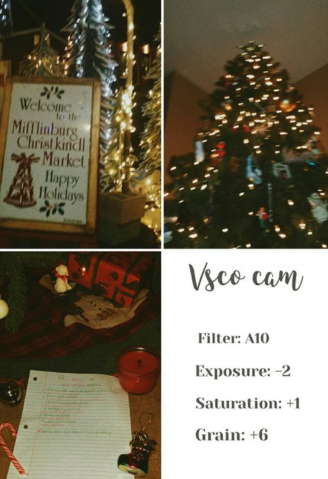 Christmas Vsco Filters, Christmas Photo Edit, Christmas Filter Camera Roll, Christmas Filter, Christmas Vsco, Filters For Iphone, Pic Filters, Filter Jimin, Photo Facial