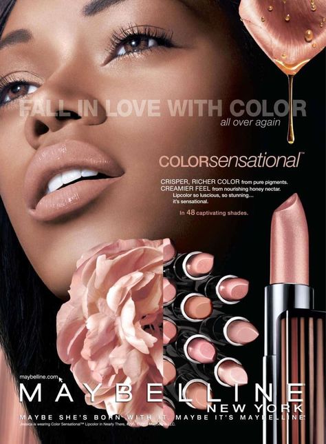 JESSICA WHITE FOR MAYBELLINE NEW YORK COSMETICS ADVERTISEMENT Maybelline Campaign, Cosmetic Advertisement, Lipstick Advertisement, Commercial Makeup, Makeup Campaign, Beauty Layout, Cosmetics Ads, 2000s Stuff, Makeup Layout